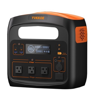 YVKKOE N1200 Portable Power Station 1800W 1024Wh LiFePO4 Battery Generator