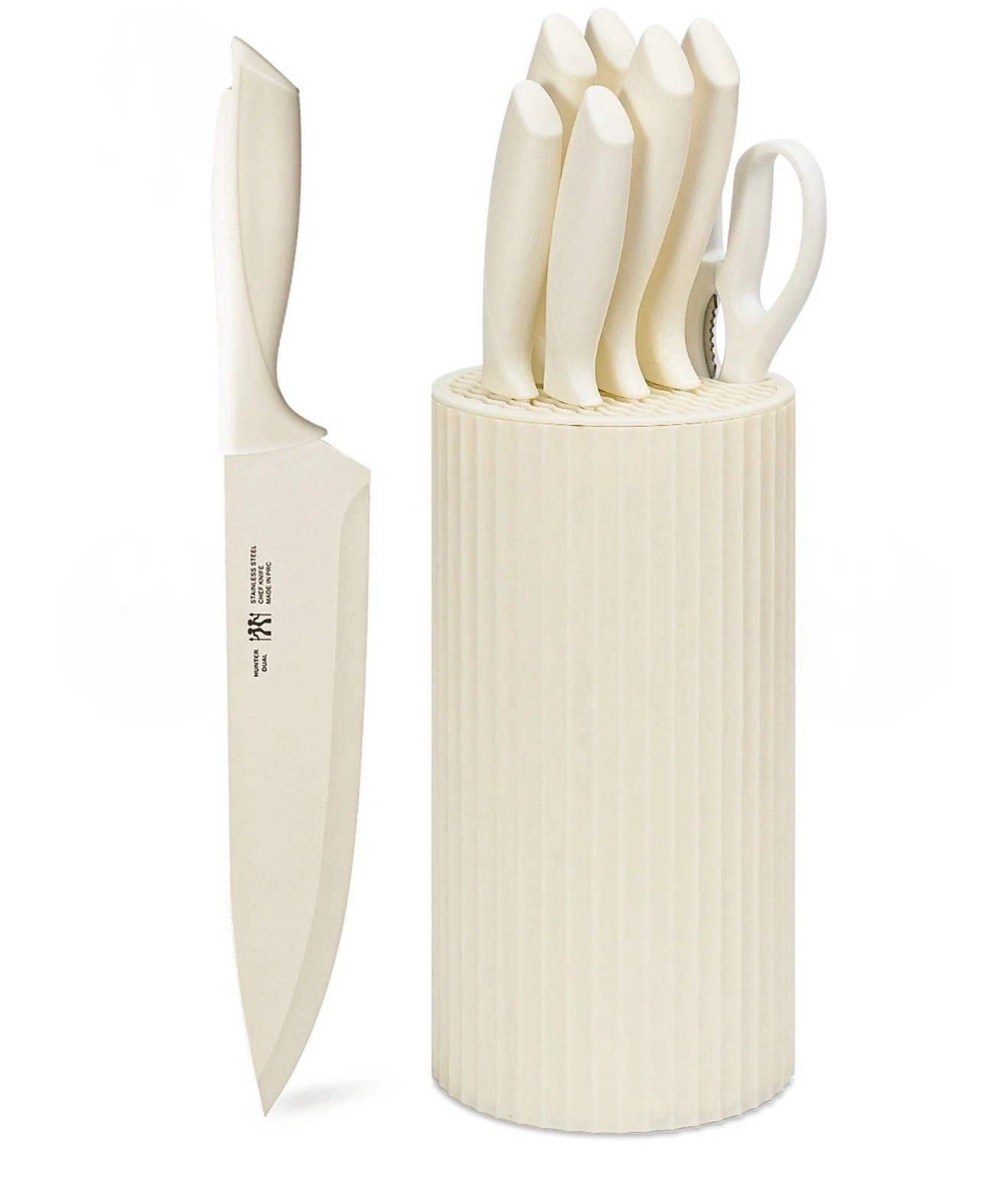 Knife Set, HUNTER.DUAL 8-Piece Kitchen Knife Set for Chef, Sharp Knife Set
Opens in a new window or