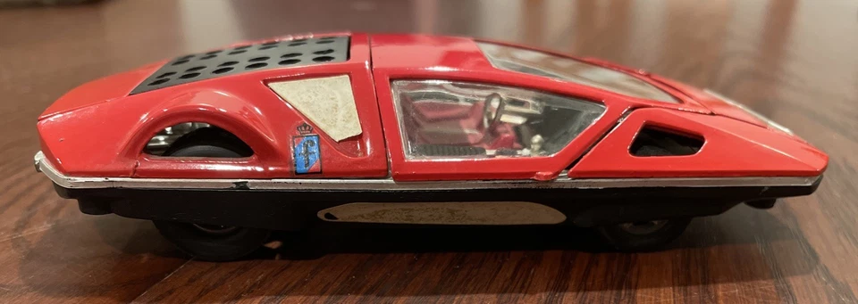 RARO~ Ferrari 512 S Pininfarina Modulo~Por Mercury-1:32 Hecho en Italia~Rojo/Negro Foto 4 de 4