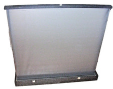 Vintage Radiant 36 Portable Projection Screen w/ Case Tabletop Movie Screen