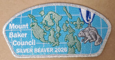 Mount Mt. Baker Council Silver Beaver Shoulder Patch Boy Scouts 2026 (25 made)