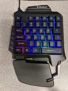 Serpent K-Snake G92 Black Wired Gaming Une seule main 35 Clé ergonomique clé NEW
