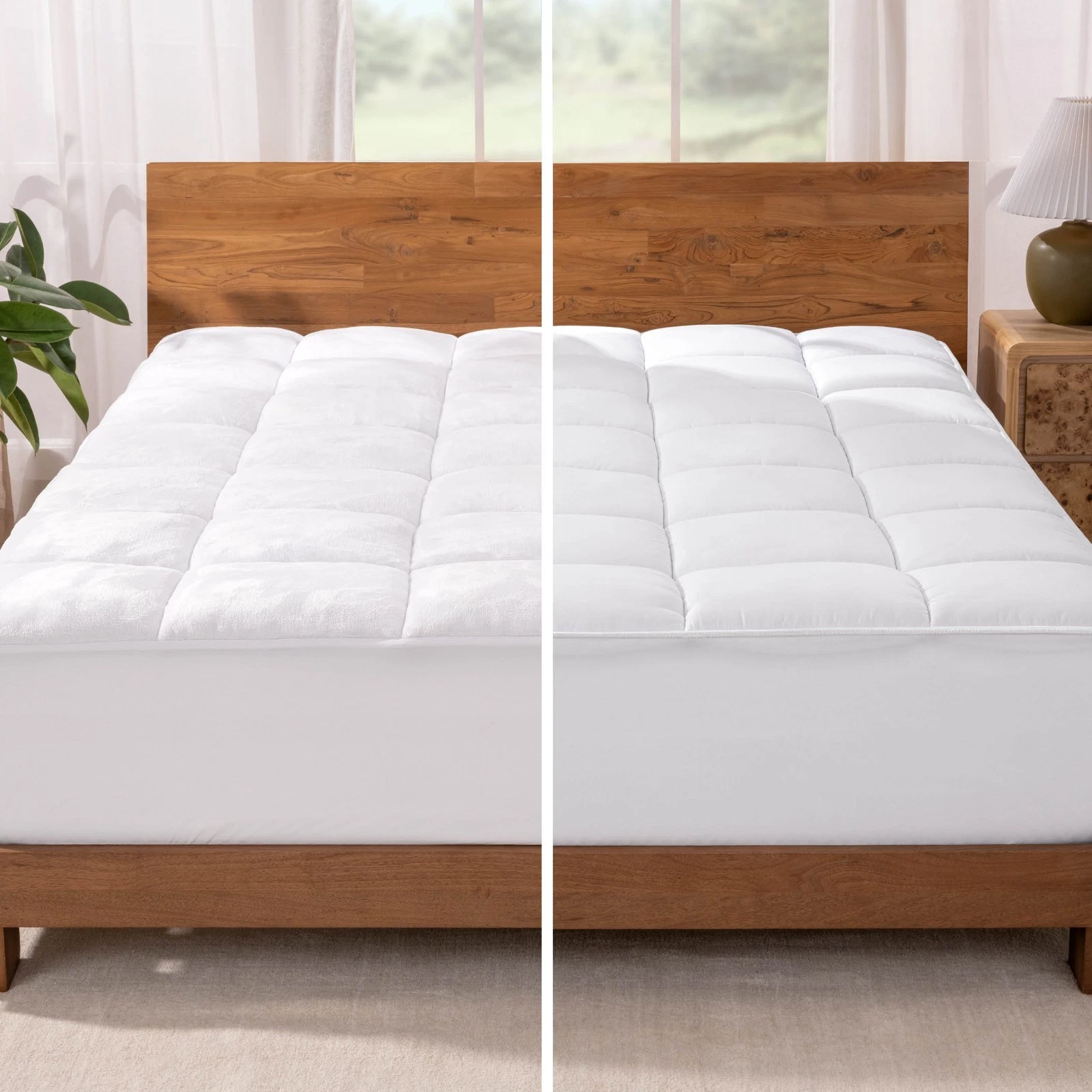 Bare Home Reversible Mattress Pad, 8-20" Deep Pocket, Breathable
Opens in a new window or tab