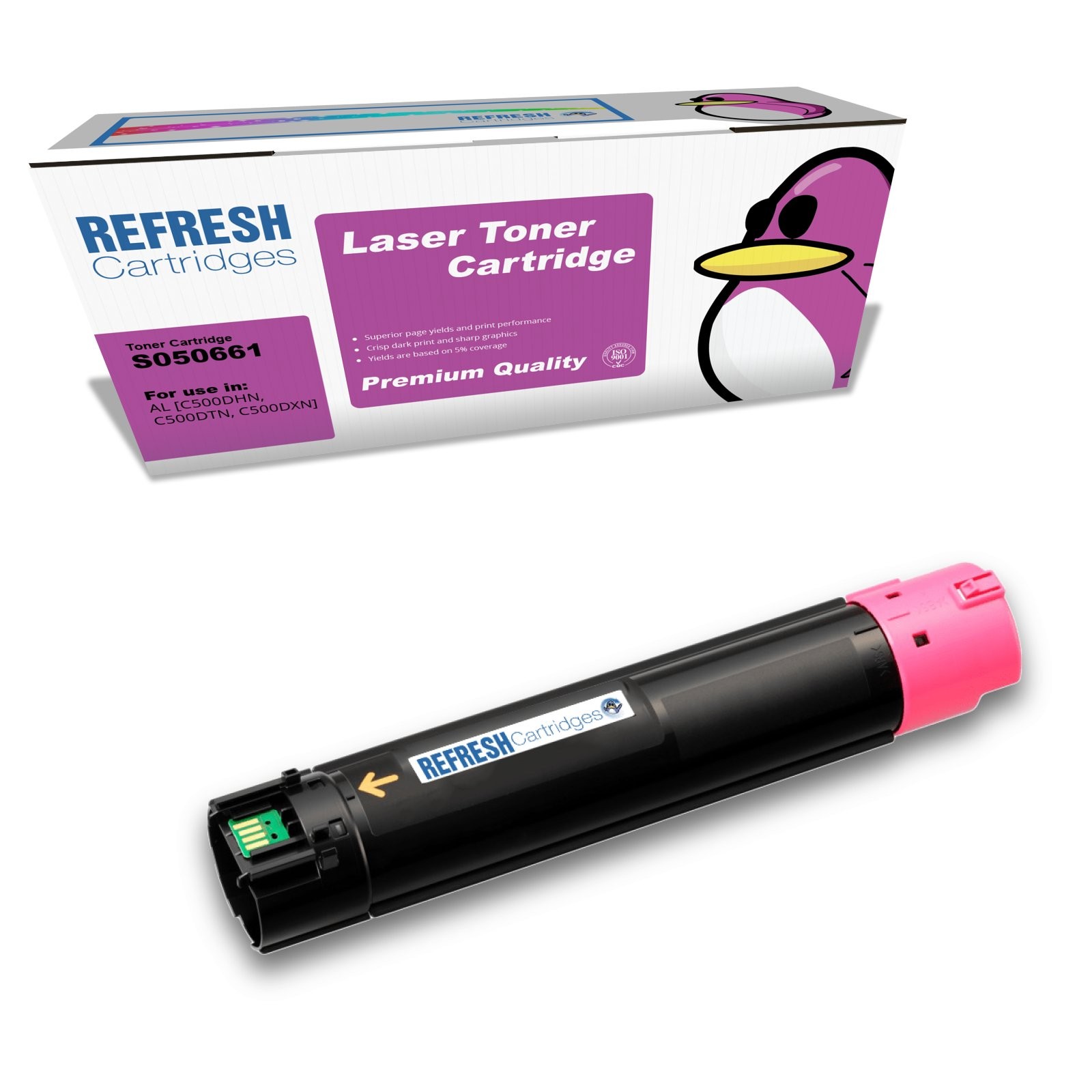 Refresh Cartridges Magenta C13S050661 Toner Compatible With Epson Printers