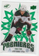 HOCKEY NHL 24 /25 ICE GREEN PREMIERES ROOKIE JOSH DOAN 164/199  UTAH #220