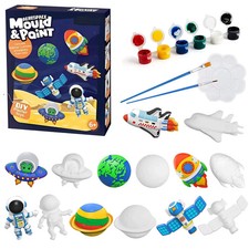 Arts and Crafts Set Painting Kit Unpainted DIY Dinosaur Space Projects Creative