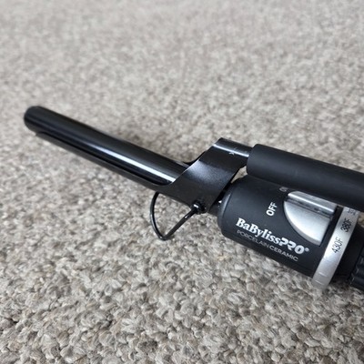 BaByliss Pro Ceramic 3/4'' Curling Iron BP75MUC Prof Hair Curler EUC