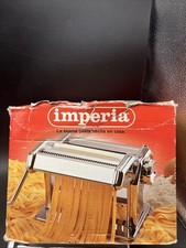 Máquina para hacer pasta Imperia acero inoxidable hecha en Italia de lujo nueva caja abierta