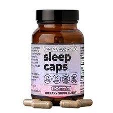 Sleep Caps with L-Theanine, Lemon Balm, Passion Flower Valerian Root, Melato...