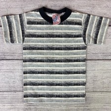Vintage 1990s Sideline Surfing Striped T-shirt size boys 6 Made in USA