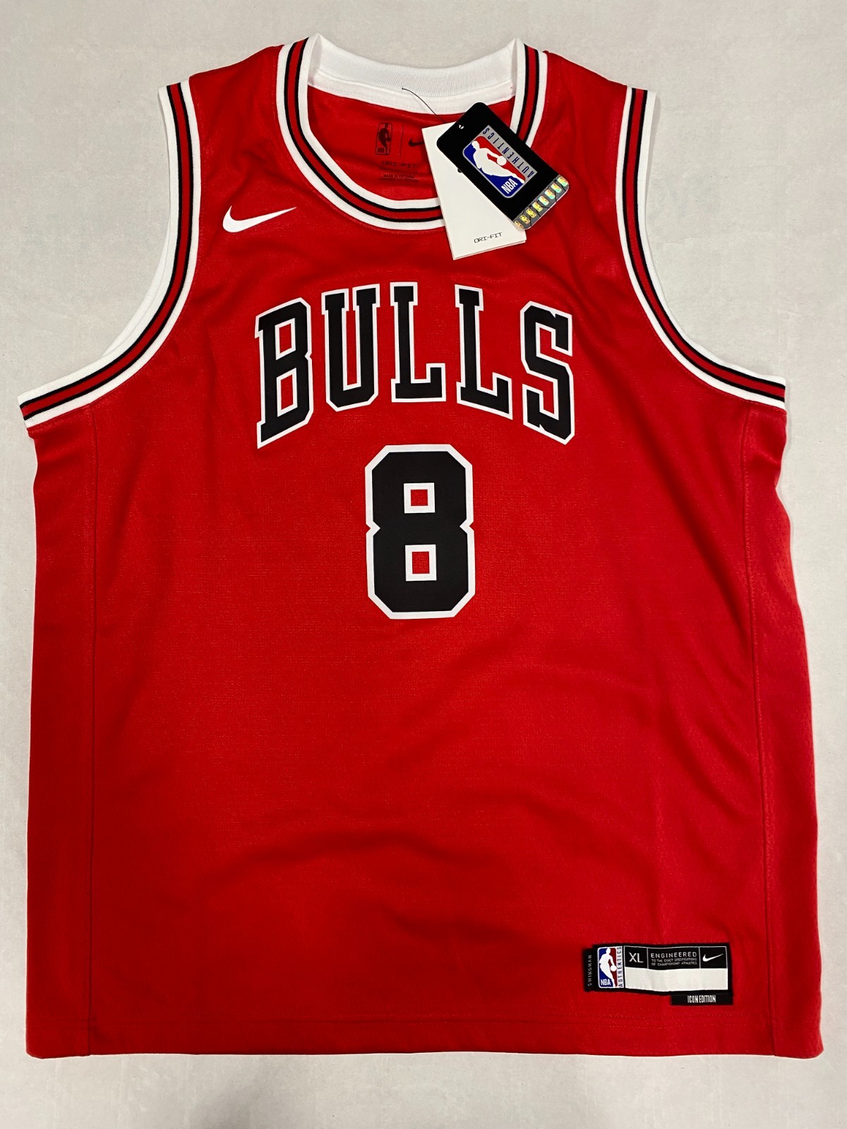 Maillot Nike Chicago Bulls Zach LaVine rouge basket NBAIcon Edition taille XL homme