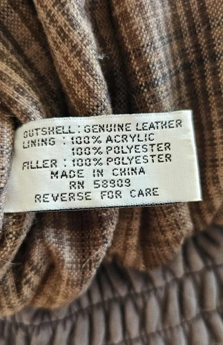 Vintage Roundtree & Yorke Mens XXL Brown Heavyweight Leather Zip-Up Coat!  image 11