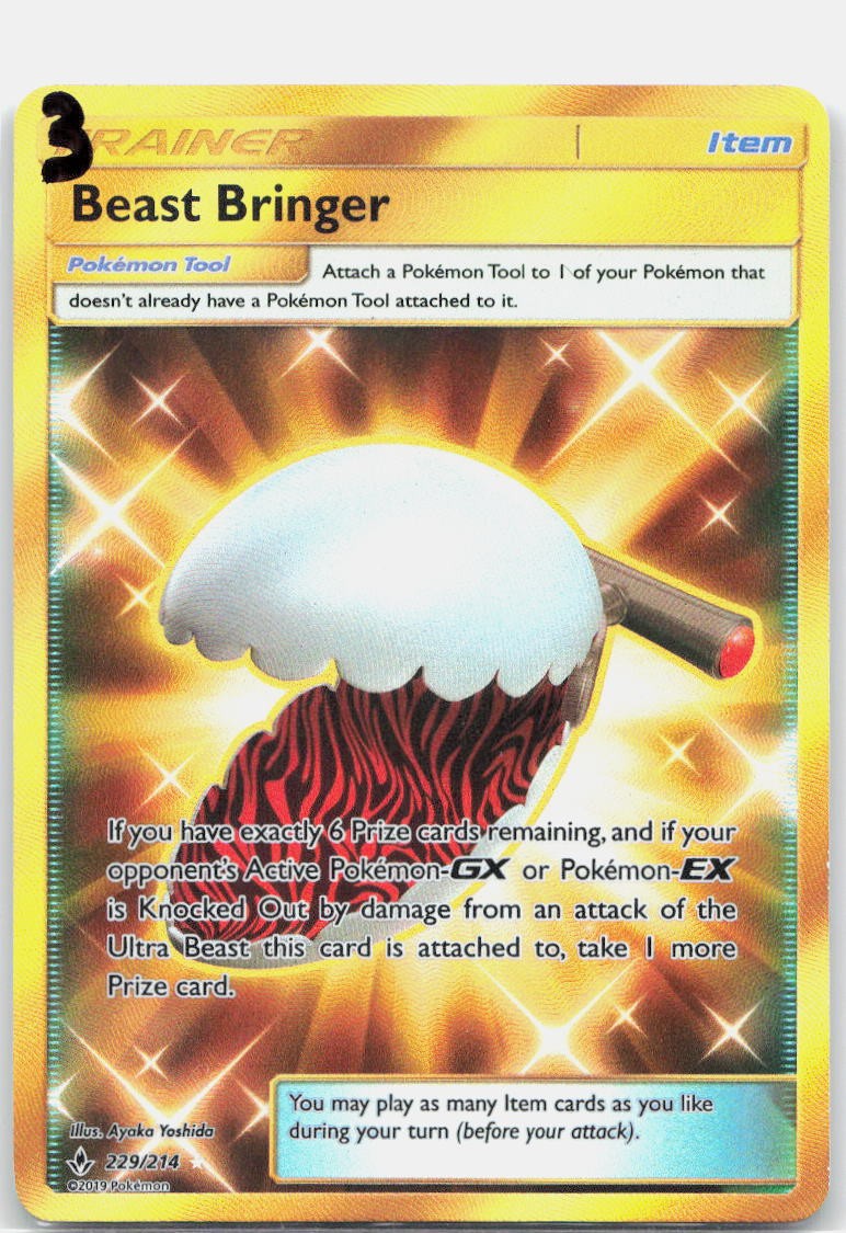Beast Bringer 229/214 Secret Rare Unbroken Bonds Pokemon Near Mint