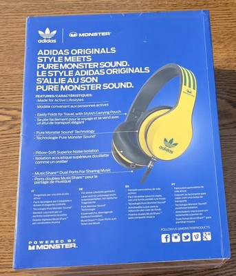 Adidas Originals by Monster Over-ear Headphones Blue/white for