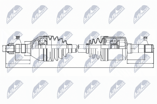NTY Antriebswelle NPW-PL-034 FüR Insignia Opel G09 Sports Tourer Biturbo Cdti-image