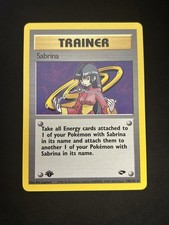 Sabrina 110/132 Gym Challenge Regular 1st Edition Pokemon TCG - MP on eBay