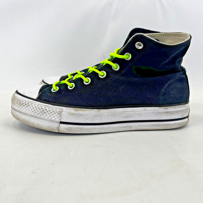Converse Plateau Lift schwarz Hi Tops Turnschuhe Chuck Taylor All Stars Gr. UK 8