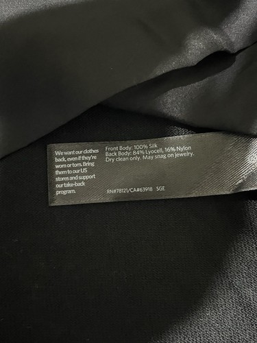 Giacca a vento Eileen Fisher top corpo anteriore sensazione girocollo manica lunga nero - Foto 4 di 8