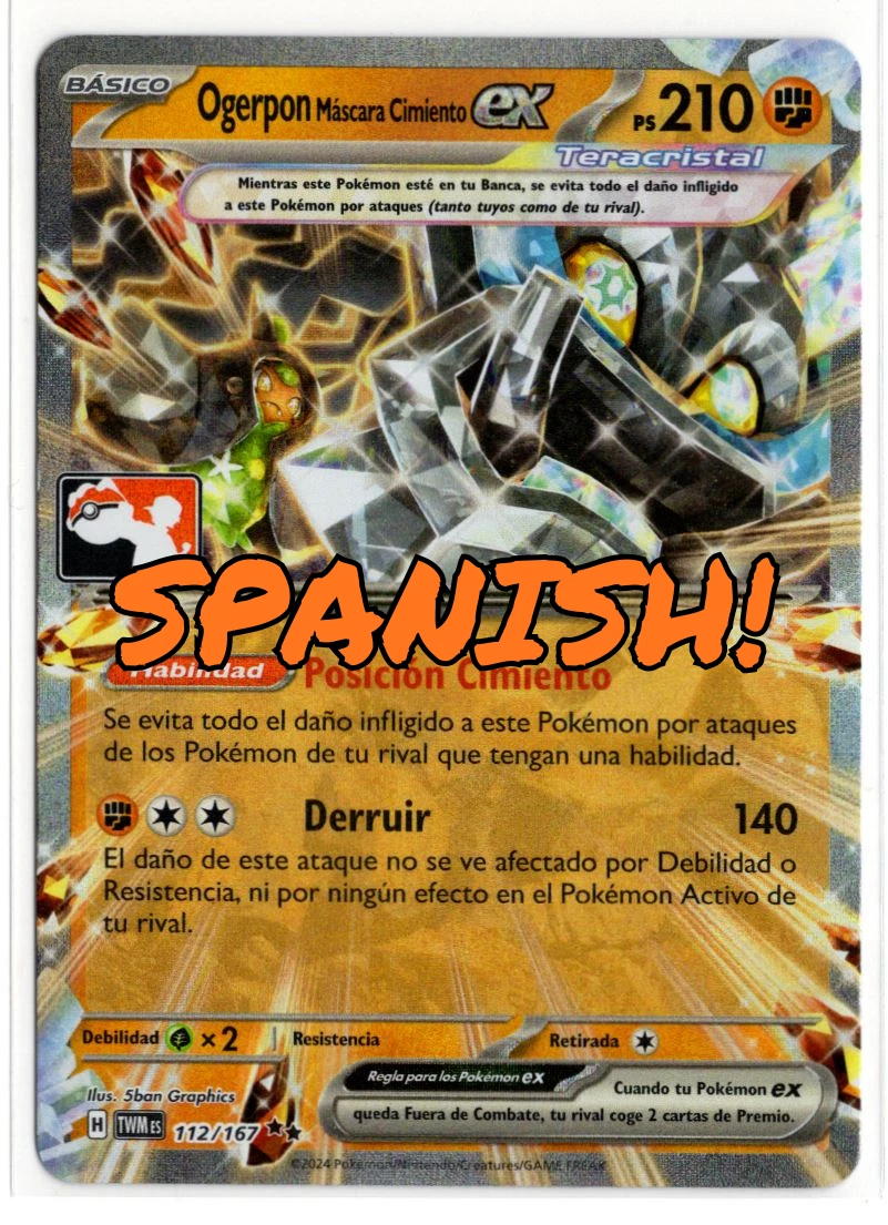 Cornerstone Mask Ogerpon Ex Pokmon TCG Cards for sale | eBay