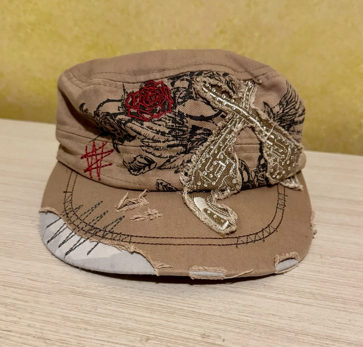 Crown Hat Womens military cadet Baseball Cap Black White Embroidered Cowgirl bli Cowgirl Women main image 3