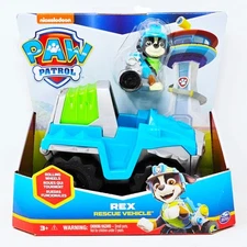 Paw Patrol Dino Rescue REX Deluxe Rev Up Rolling Vehicle Action Figure
