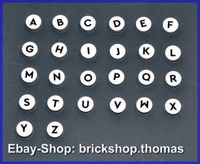 LEGO Buchstaben 1x1 zum Aussuchen Fliese - Tile Letter Choose - NEU / NEW