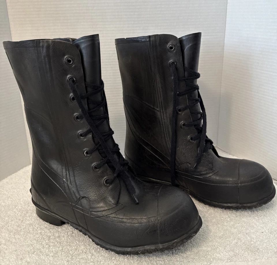 Botas de goma de frío extremo de Mickey Mouse excedentes militares de Estados Unidos para hombre talla 11-11,5 6E Foto 3 de 4