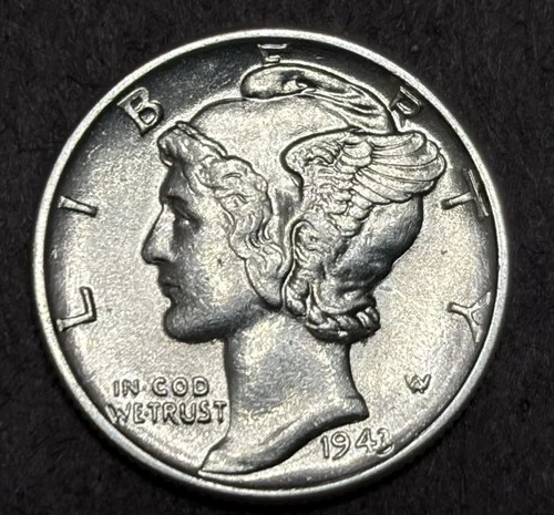1943-P Mercury Dime - BU Uncirculated - 90% Silver - D
