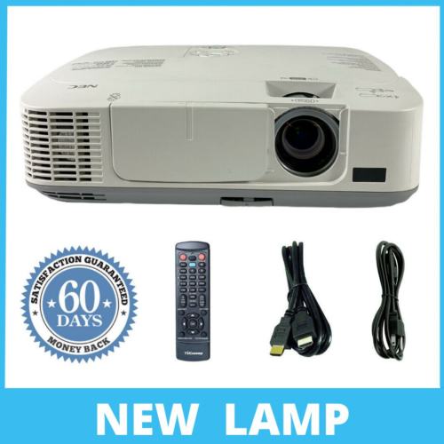 NEC NP-M300W 3LCD Projector Portable NEW Lamp 3000 Lumens HDMI HD 1080P w/Bundle - Picture 1 of 6