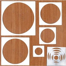 5pcs Reusable Painting StencilsPlastic Art Craft Templates on Wood Wall Fabri...