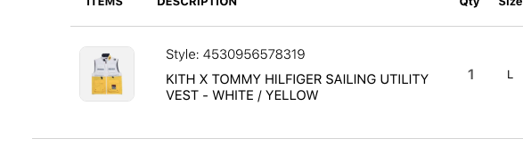 トップス Kith   Sailing Utility Vest KITH x Tommy Hilfiger Sailing Utility Gear Vest Spell Out