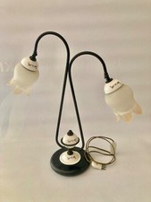 lampada doppia da tavolo vintage per tavernetta/mansarda