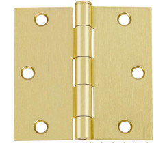 Multi-pieces Stain Brass 3.5" X 3.5" door hinges, 1/2" Interior Door Hinges