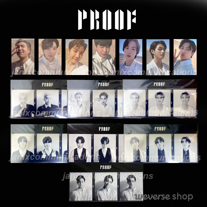 BTS PROOF Weverse Shop Special Gift Photocard The art of