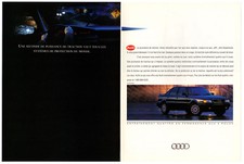 1993 AUDI 90 Quattro Vintage Original 2 page Print AD Black car power Canada FR