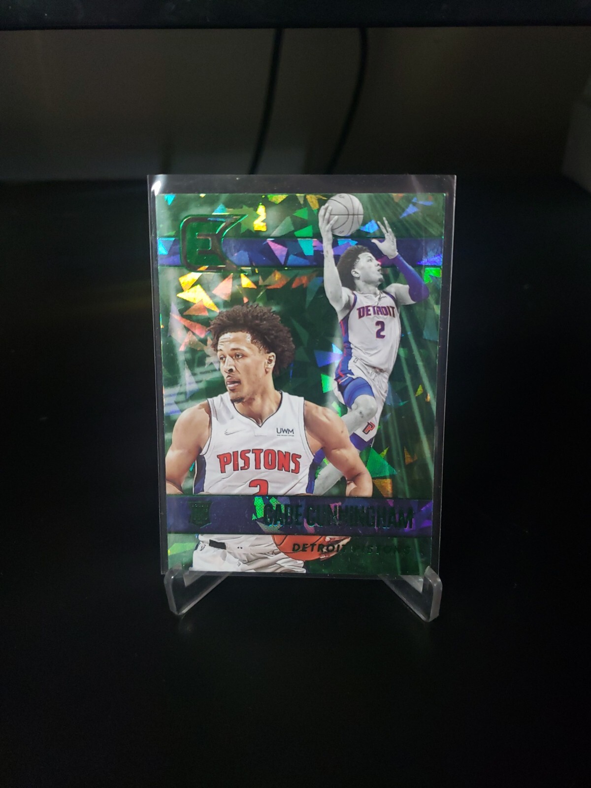 Cade Cunningham 2021-22 Chronicles Essentials Rookie Green Ice. Pistons