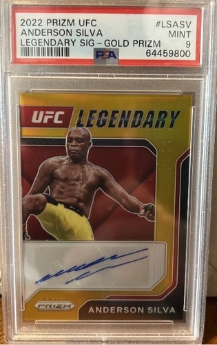 Anderson Silva [Gold] #LS-ASV 2022 Panini Prizm UFC Legendary Signatures card
