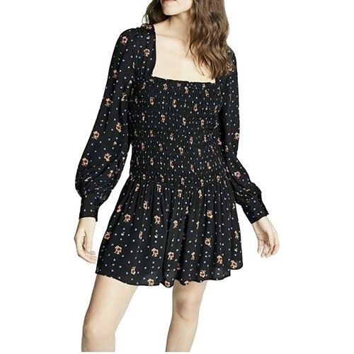 Free People Mia Floral Embroidered Shift Dress Womens | eBay
