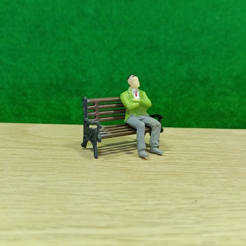 Ekstra Model 10 Pcs of O Scale 1:50 Park Chair Bench Settle - Colors Available - Picture 3 of 16