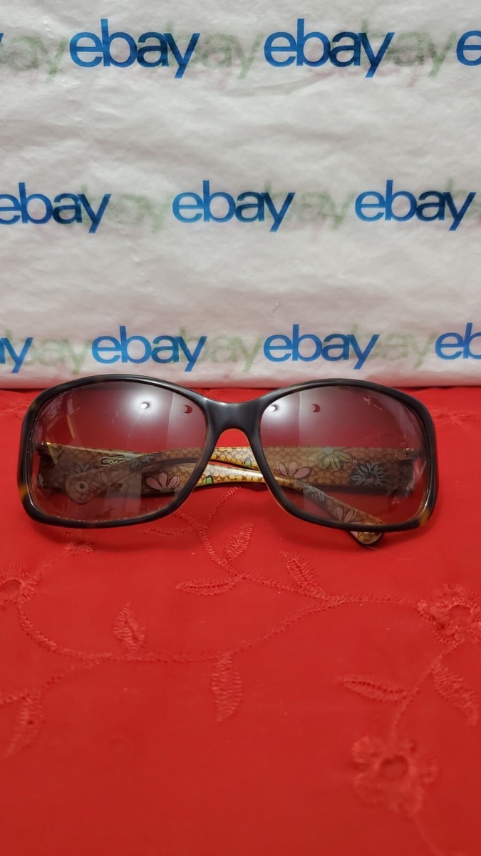Coach Peony Sunglasses Classic Design COACH NEW YORK “PEONY” S471 Dark Brown Tortoise Sunglasses  main image 2