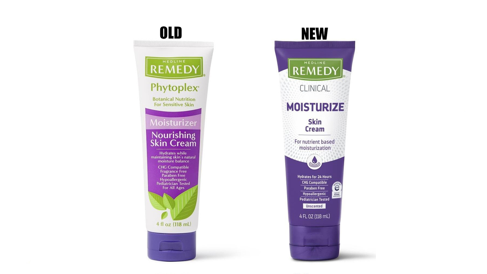 Medline Remedy Moisturize Skin Cream Hypoallergenic 4oz Unscented, 4 Pack