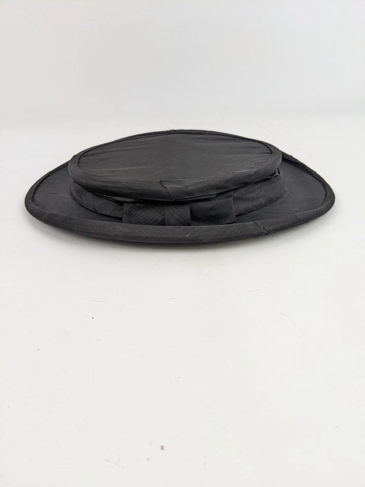 ANTIGUO SOMBRERO DE COPA DE ÓPERA PLEGABLE DE SEDA GIBUS Foto 4 de 4