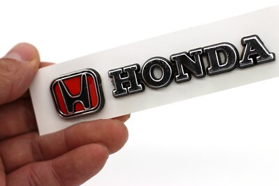 Emblem Old Vintage Script Badge Classic Small Logo Car Auto Moto For HONDA