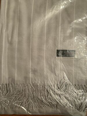 NEW Cashmere Feel Striped Warm Shawl - Grey&White, Burgundy&Grey, Red&Black