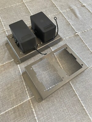 Eaton / Bussmann RTMR fabricated sheet metal double fuse block mount.