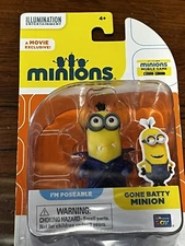 Despicable Me GONE BATTY Minion, Poseable 2" Action Figure 