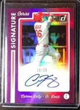 2017 Donruss Signature Series Purple #SSCK Carson Kelly /25 St. Louis Cardinals