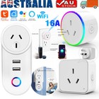 10A/16A Tuya WiFi/Zigbee Home Smart AU Plug Power Outlet Socket For Alexa Google