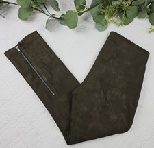 VTG Equestrian Womens Brown Spandex High-Rise Tight Fitting Riding Pants Size P