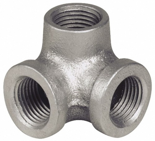 1/2" Side Outlet Elbow DEG 90°GALVANIZED MALLEABLE IRON fitting pipe npt